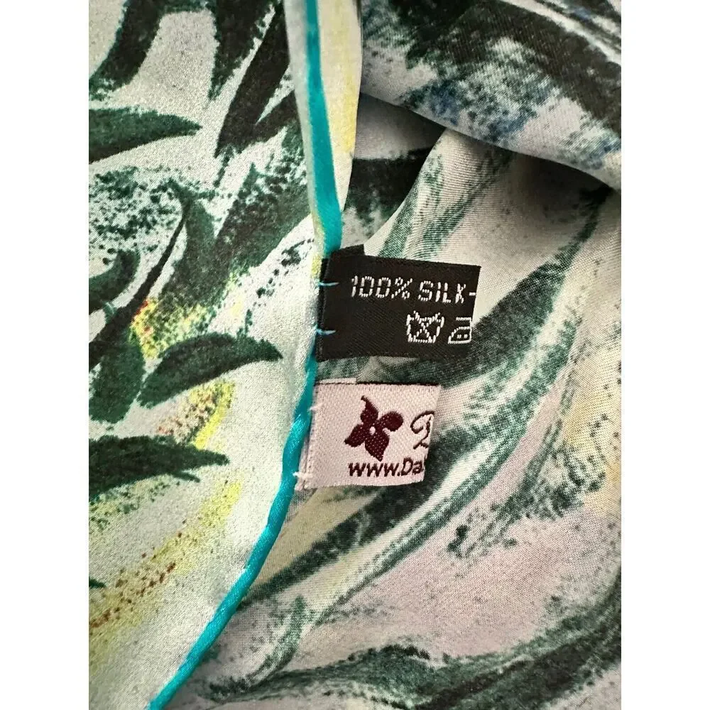 Claude Monet 34x34 Water Lilies/Nympheas Impressionistic Style Silk Scarf